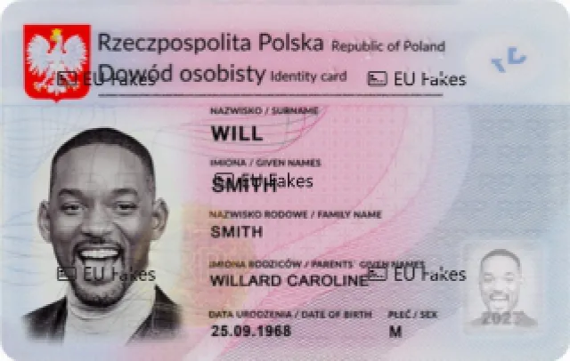 Polski Nowy Dowód Osobisty Seria C Premium