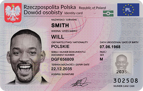 Polski Nowy Dowód Osobisty Seria D